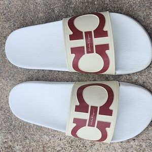 Men's Salvatore Ferragamo Slides w/ Box & Pouch